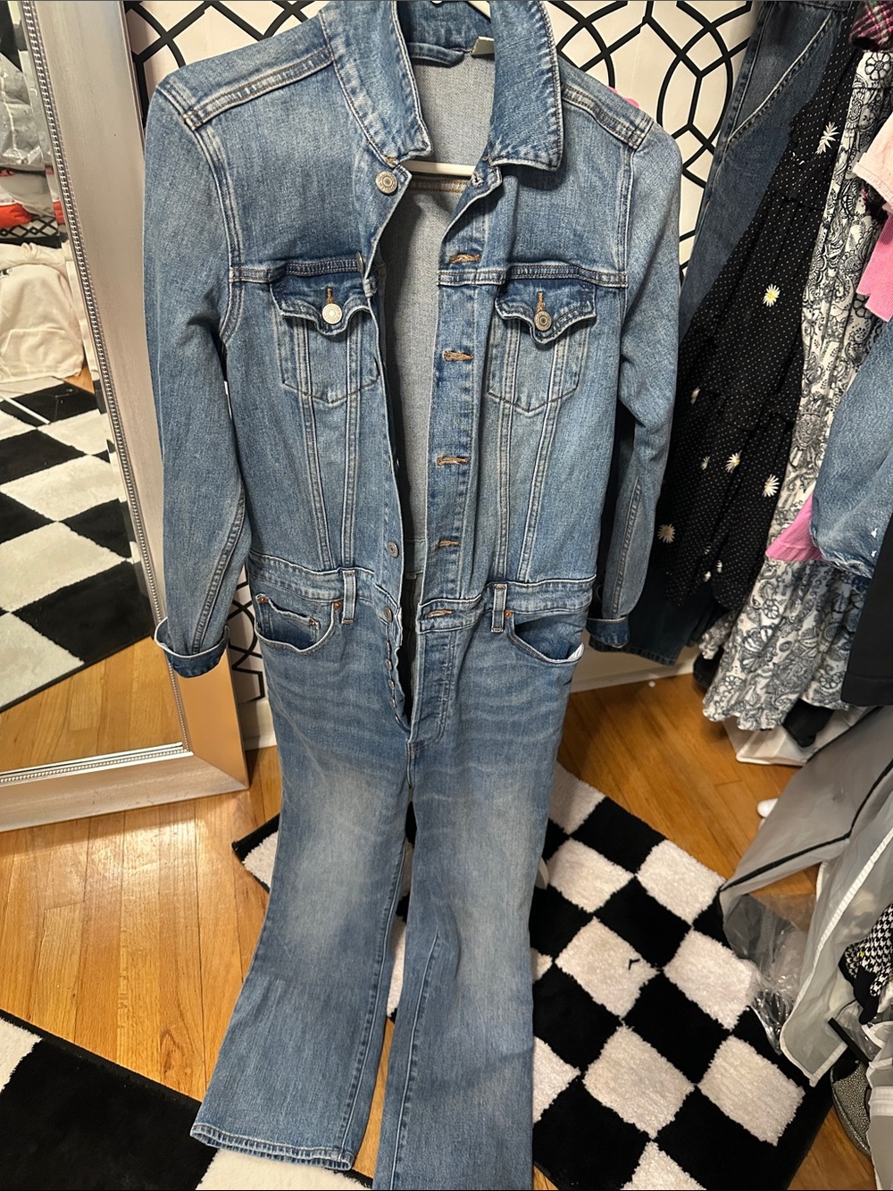 Levi’s button down Light Wash Denim Jumpsuit
